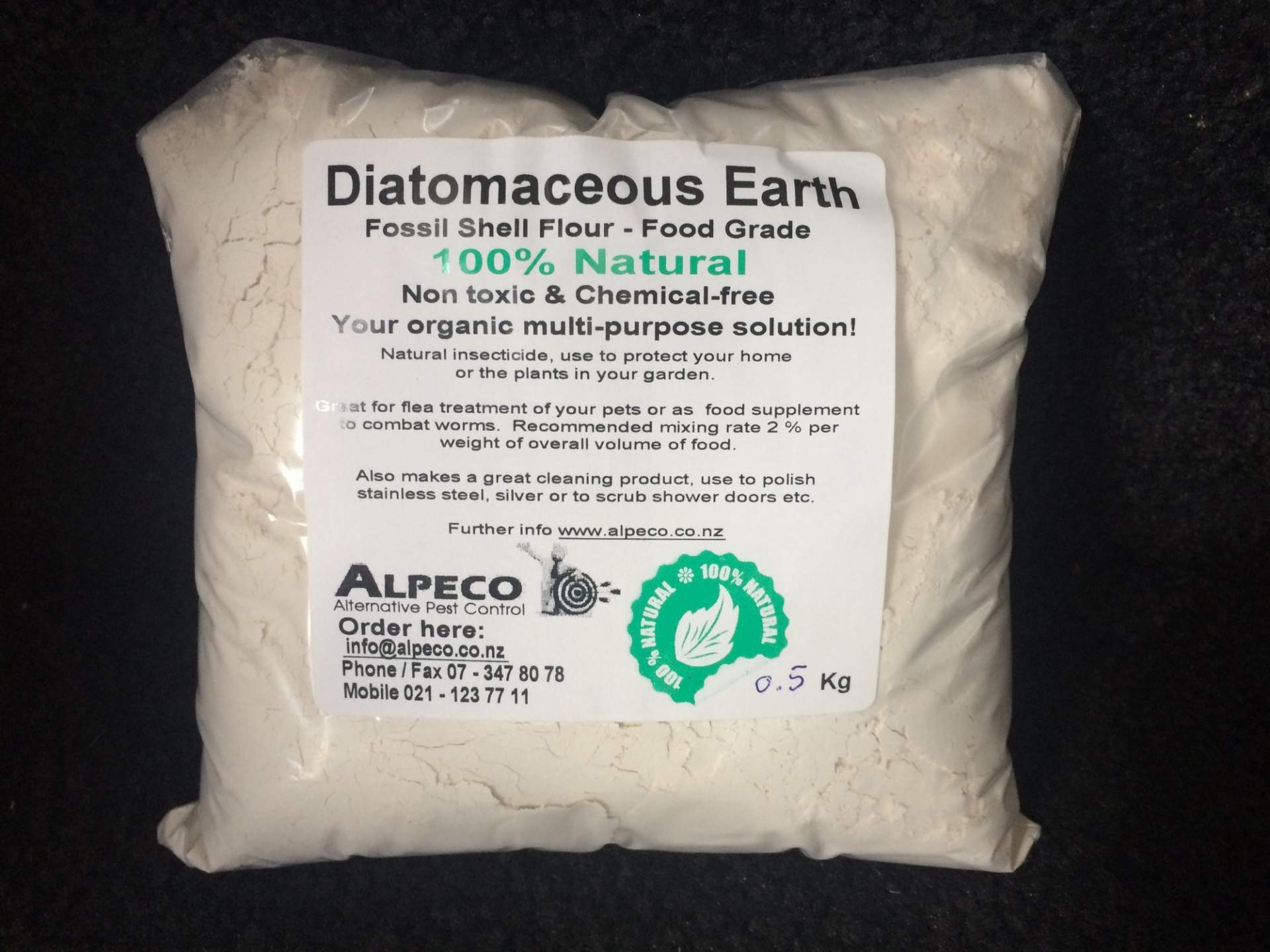 Diatomaceous Earth Natural Form DE Amorphous Silica